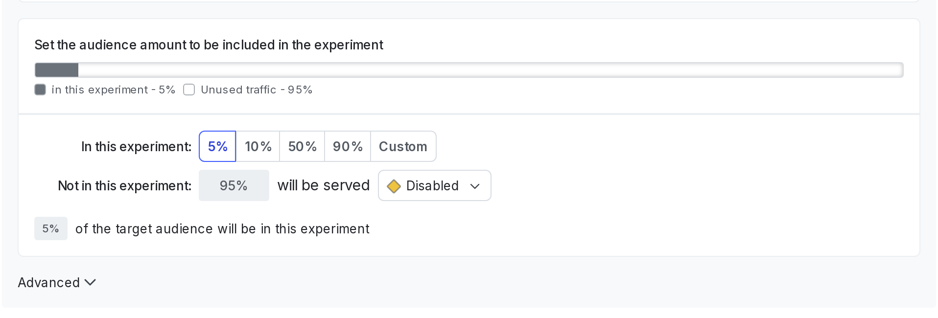 The audience section of a new experiment.
