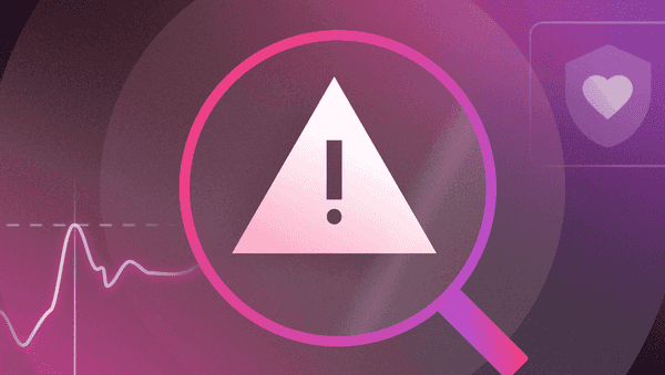 error and magnifying glass