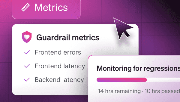 Guardrail metrics UI