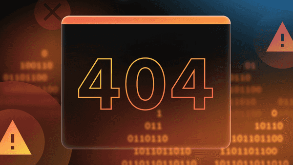 Image of a 404 page